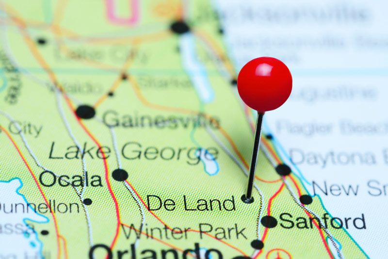 image of DeLand map